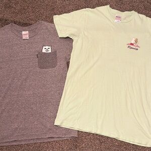 Ripndip Suns Out Buns Out Tee and Classic Grey Nermal Tee Men’s Small
